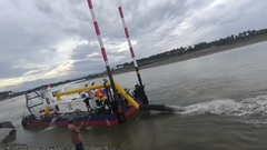 1500 m3 par heure Drague à aspiration à jet fonctionnant sans tuyauterie